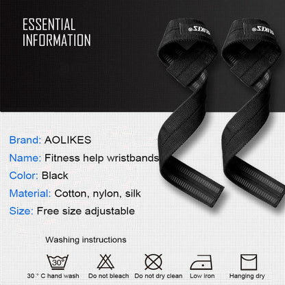 2Pcs/Lot Sport Wrist Support Professional Adjustable Weight Lifting Bodybuilding Wristband Gym Strap Protection Wrist