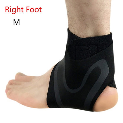 Foot Protection Bandage Sports Safety Anke Support Brace Elastic Ankle Brace Adjustable Compression Ankle Wrap