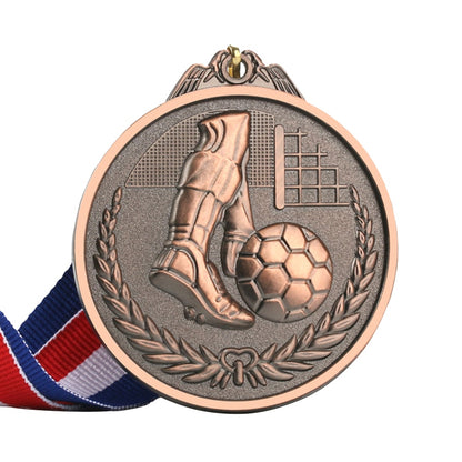 Soccer Sports Medals Zinc Alloy Football Competition Medals Wear-resistant Collection Gold Silver Bronze School Supplies